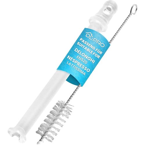 SHIBA-Tuyau d'aspiration de lait 101 mm transparent pour machine à café DeLonghi 5313226701 EN520 Nespresso Lattissima avec brosse[1