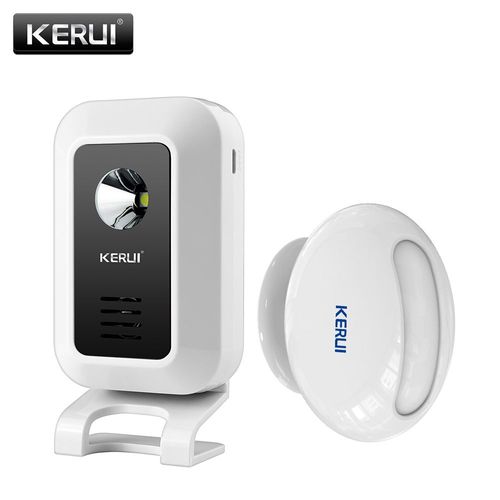 KERUI M7 bienvenue capteur de mouvement alarme de sécurité 32 chansons carillon sans fil maison intelligente LED veilleuse porte fenêtre magasin - Type 1host 1detector