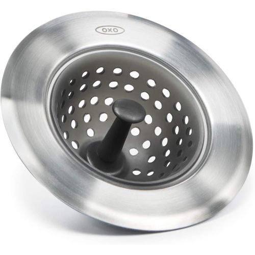 SHIBA-Good Grips Crépine pour évier \u2013 Filtre pour évier en silicone - Taille unique - Gris[70]