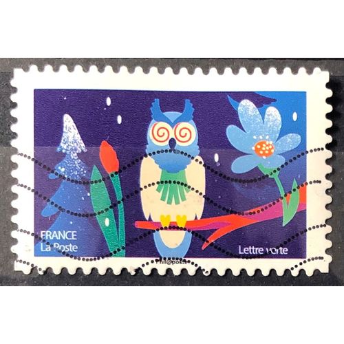 Voeux / Noel 2020 - Mon Spectaculaire - Hibou (Très Joli N° 1939) Obl - France Année 2020 - Brn83 - N33559