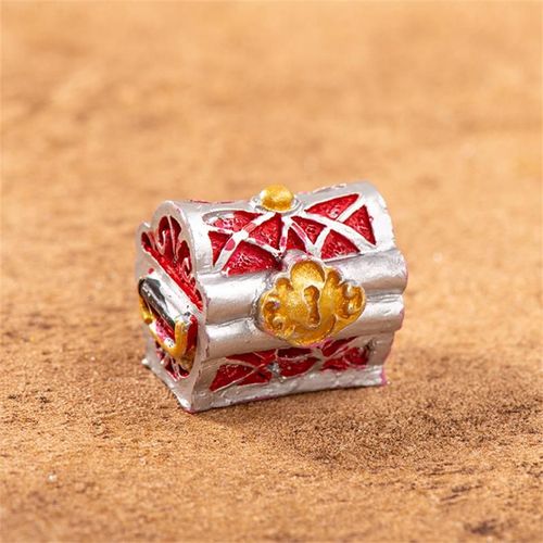 Boîte De Coffre Au Trésor De Simulation,Antique Et Créative En Résine Pour Aquarium,Étui Pour Pièces De Monnaie De Paysage,Figurines,Cadeaux Artisanaux,Ornement D'aquarium - Type Treasure Box One