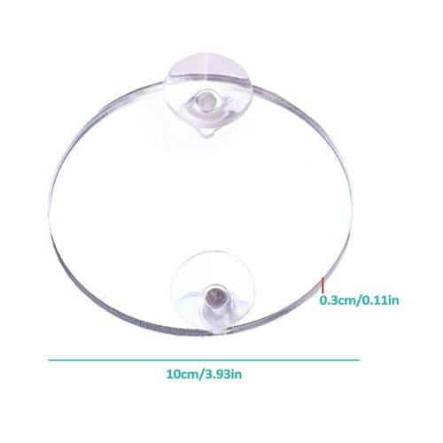 Miroir Betta Rond En Acrylique Pour Aquarium,Miroir D'entraînement Amusant,Bol À Poisson,Ornements Thématiques Pour Accessoires De Jeu En Réservoir - Type Double Sided 10cm