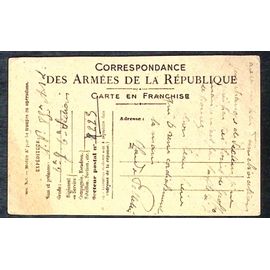 Carte Correspondance Des Armees - 1917 - Militaria