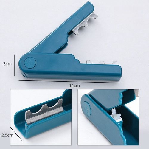 Pince décapante d'épine de rose portable,découpeuse automatique,tige de fleur,dissolvant de cuir chevelu,fournitures de jardinage,accessoires pour la maison - Type blue---1PC