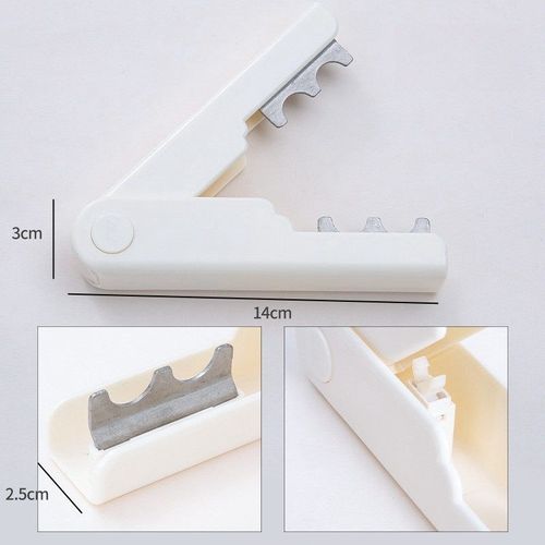 Pince décapante d'épine de rose portable,découpeuse automatique,tige de fleur,dissolvant de cuir chevelu,fournitures de jardinage,accessoires pour la maison - Type white---1PC