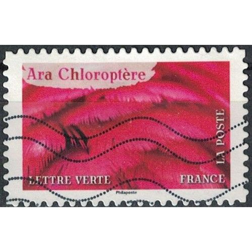 France 2024 Oblitéré Used Animaux En Couleurs Ara Chloroptère Y&t Fr 2400