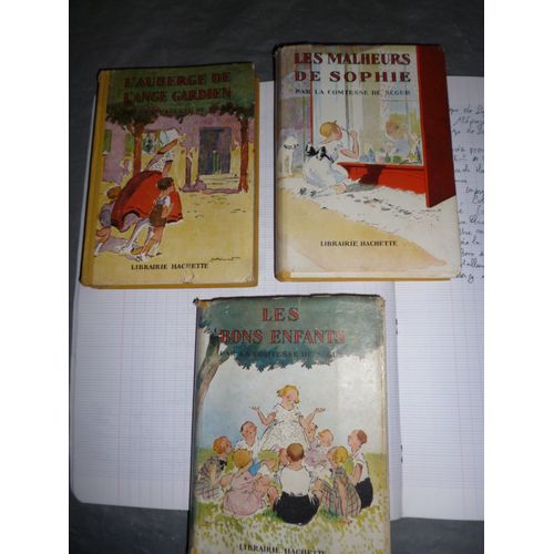 Comtesse De Ségur" Lot De 3 Livres Anciens"