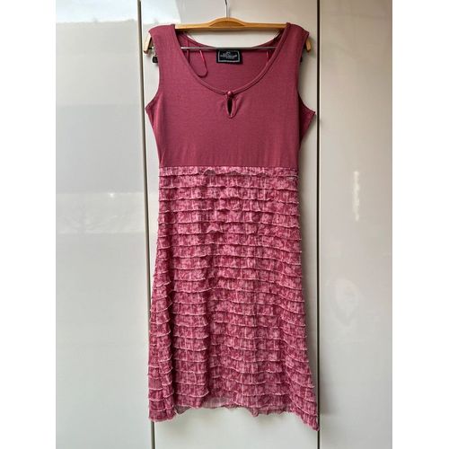Robe Rose À Volants Clockhouse - Taille S