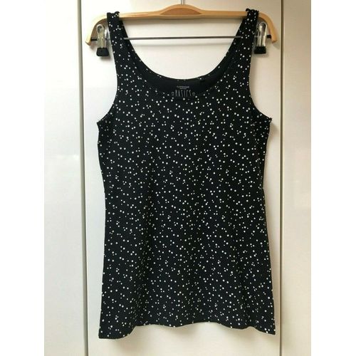 Débardeur Noir À Pois Blancs Clockhouse Basics - Taille S