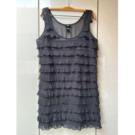 Robe Grise À Volants H&ampm - Taille S