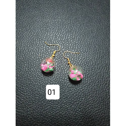 Boucles D'Oreilles "Boule Fruit" 01