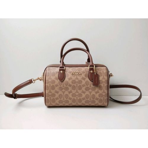 Sac "Coach Satchel Rowan en toile signature" Neuf