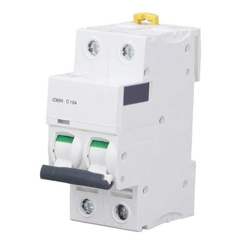 Disjoncteur Miniature 2P, isolant de courant résiduel, montage sur Rail DIN, 400V, 10a, IC65N, C10A, équipement basse tension, interrupteur domestique