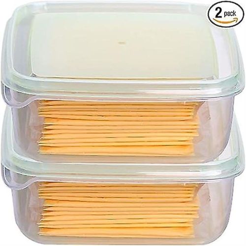 Lot De 2 Boîtes De Rangement Transparentes Pour Fromages ¿ Support Alimentaire Multifonctionnel Pour Cuisine, Réfrigérateur, Fruits Et Beurre