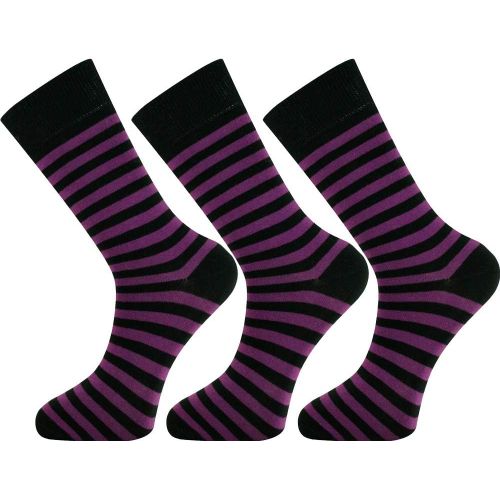 Shiba-Chaussettes Mysocks - Chaussettes Colorées À Rayures - En Coton Peigné - Pour Homme[1177]