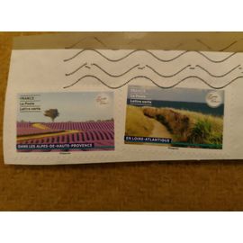 Lot De 2 Timbres Oblitérés Dans Les Alpes De Haute Provence Et En Loire Atlantique.