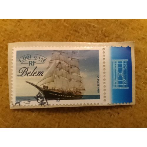 Timbre Oblitéré Rf 1,00 Belem.