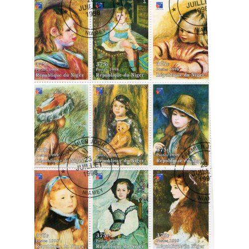 Niger Timbres Tableaux De Peintres