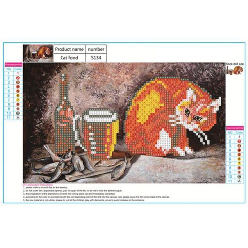 Connor Peinture Diamant A Faire Soi-Meme, Broderie En Strass, Point De Croix, Artisanat, Decoration Murale