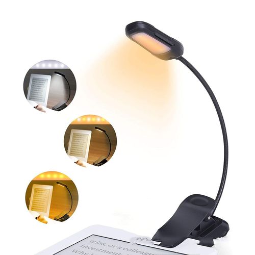 Lampe De Lecture Gritin 9 Led - Protection Des Yeux, Rechargeable, 3 Modes, Cou Flexible, Parfaite Pour Lire N'importe Où !