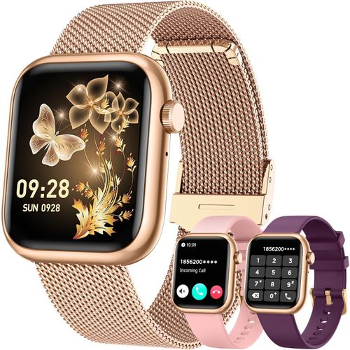 Kgabery-Montre Connectée Femme Sport Smartwatch: 1.83" Fitness Smart Watch Avec Appel Bluetooth 100+ Sport Mode Podometre Moniteur De Sante Tension Arterielle Montres Intelligente Pour Andriod Et Iph