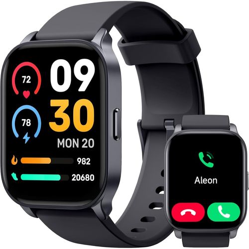 Kgabery-Montre Connectée Homme Femme Avec Alexa,Smartwatch Avec Podometre,100 Sports,Appel Et Cardiofrequencemetre,Suivi Du Sommeil,Étanche Ip68,Compatible Ios Android