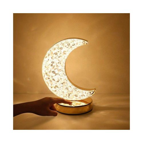 Lampe De Table Élégante En Cristal Tactile ¿ Lampe De Chevet À Intensité Variable Pour La Décoration De La Chambre Et De La Chambre D'enfant