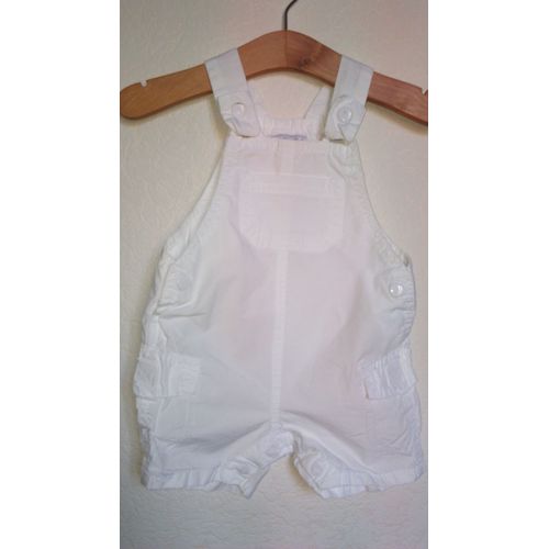 Jolie Salopette Blanche Bébé Garçon Taille 3 Mois Idée Cadeau