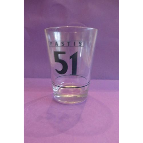 Ancien Verre Publicité Pastis 51