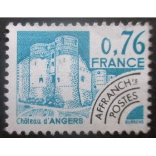 France Autoadhésif N°166 Chateau D'Angers Sans Gomme