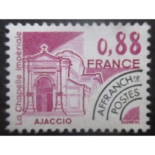 France Préoblitéré N°170 Chapelle D'Ajaccio Sans Gomme