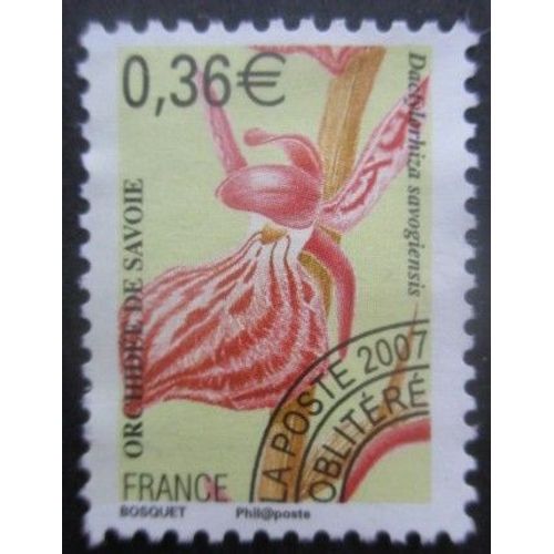 France Autoadhésif N°251 Orchidée Sans Gomme