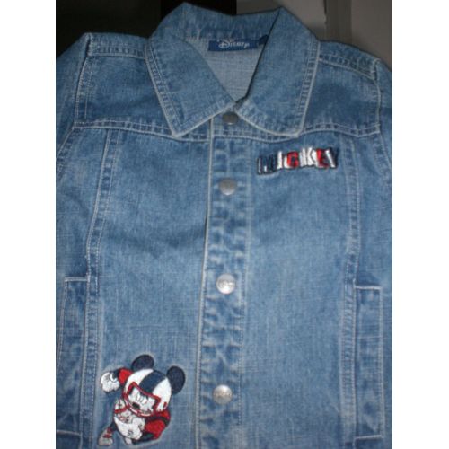 Blouson Jean Disney Mickey Enfant Neuf 4 Ans