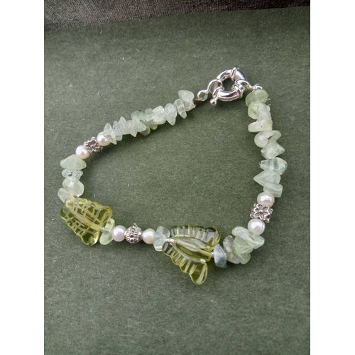 Bracelet Jade Et Phrenite