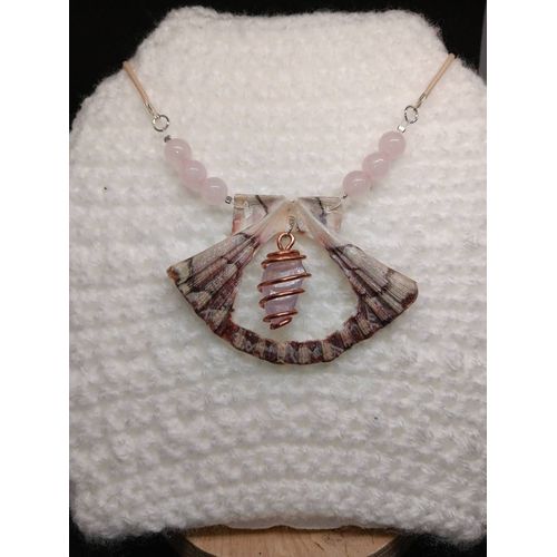 Collier Coquille Saint Jacques Améthyste