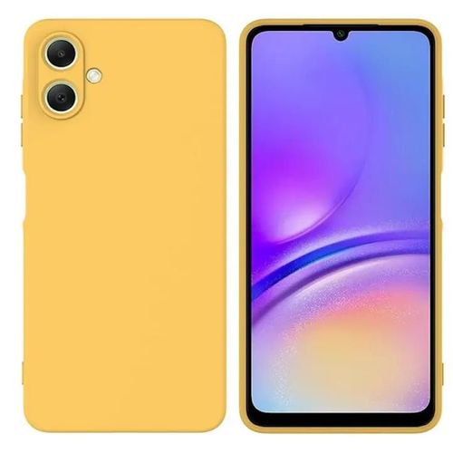 Coque Pour Samsung Galaxy A06 - Housse Etui Silicone Gel Fine + Film Ecran - Jaune