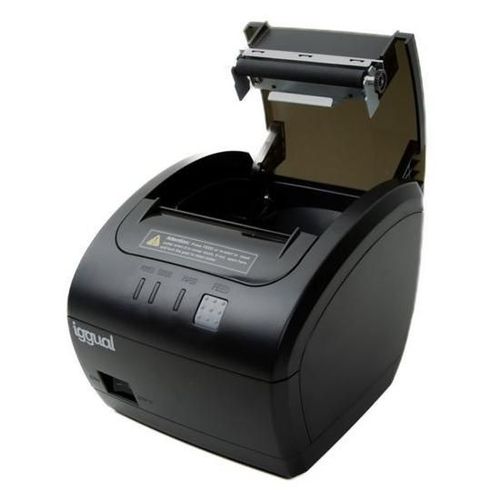 iggual TP7001 - Imprimante d'étiquettes - transfert thermique - Rouleau (8,3 cm) - 203 dpi - jusqu'à 230 mm/sec - USB, LAN - noir