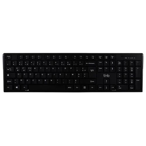 T'nB Classy - Clavier - rechargeable - sans fil - 2.4 GHz, Bluetooth - AZERTY - Français - noir - boîte