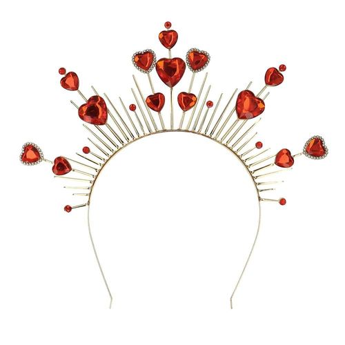 Diadème Couronne Halo Juliette CUr Rouge