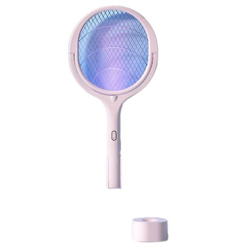 Lampe Anti-Moustiques Rotative À 90° ¿ Raquette Électrique Anti-Insectes Rechargeable Par Usb Avec Lumière Uv Pour Usage Intérieur Et Extérieur
