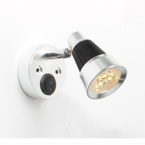 Lampe De Lecture Led 12 V - Éclairage Intérieur Réglable 3 W Pour Camping-Car Avec Interrupteur Pour Caravanes, Bateaux, Etc.