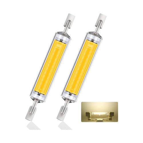 Lot De 2 Ampoules Led R7s 10 W 118 Mm, Blanc Naturel 4 000 K, Remplacement Pour Ampoule Halogène 100 W - Éclairage Écoénergétique