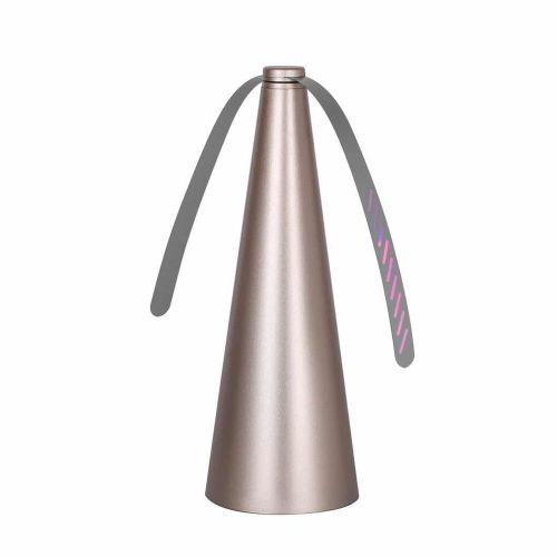 Ventilateur répulsif à mouches pour cuisine extérieure,destructeur de mouches,garde les insectes volants à distance des aliments,répulsif domestique,ventilateur de table,rech - Type AA Battery Gold