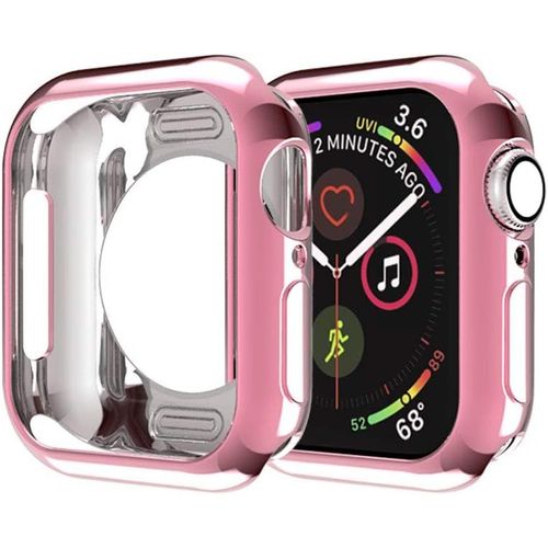 Kgabery-Coque Compatible Avec Apple Watch Series 5 Series 4 Case 40mm Iwatch Bumper Case Flexible Tpu Slim Fit Housse De Protection Pour Cadre De Protection Pour Iwatch 40 Mm Étuirose