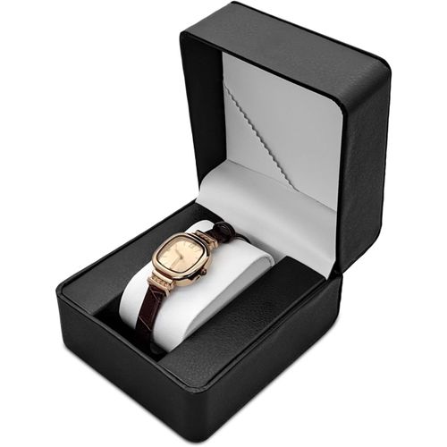 Kgabery-Boîte À Montres En Cuir Synthétique Pour Homme Et Femme-Boîte De Rangement Portable Avec Coussin Amovible (Noir)