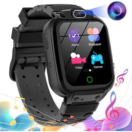 KGABERY-Montre Connectée Enfant Fille Garçon-Montre Intelligente Enfant Avec 16 Jeux Mp3 Lecteur De Musique Caméra Vidéo Réveil