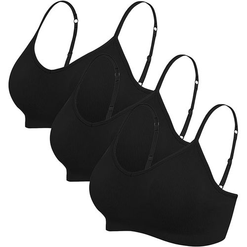 Kgabery-Femme Soutien-Gorge De Sport Push Up Confortable Bra Brassière Sans Armature Rembourré Respirant Cup Complet Pour Jogging Yoga Fitnes
