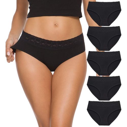 Kgabery-Culotte Hipster Pour Femme En Coton Sous-Vêtements En Dentelle Bikini Hip-Huggers