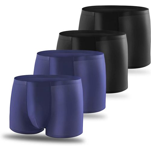 Kgabery-Caleçons Pour Hommes,Caleçons Respirants Pour Hommes,Coutures Très Plates Et Fines,Pack De 4