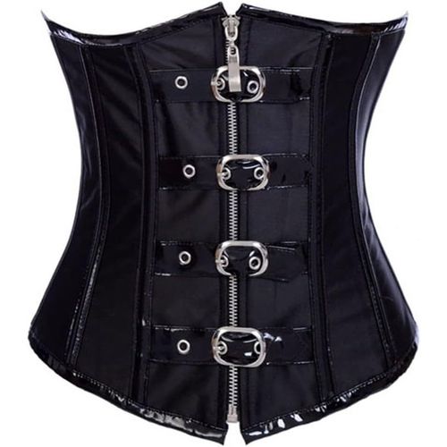 Kgabery-Corset En Cuir Synthétique Pour Femme,Sous La Poitrine,Lingerie Steampunk